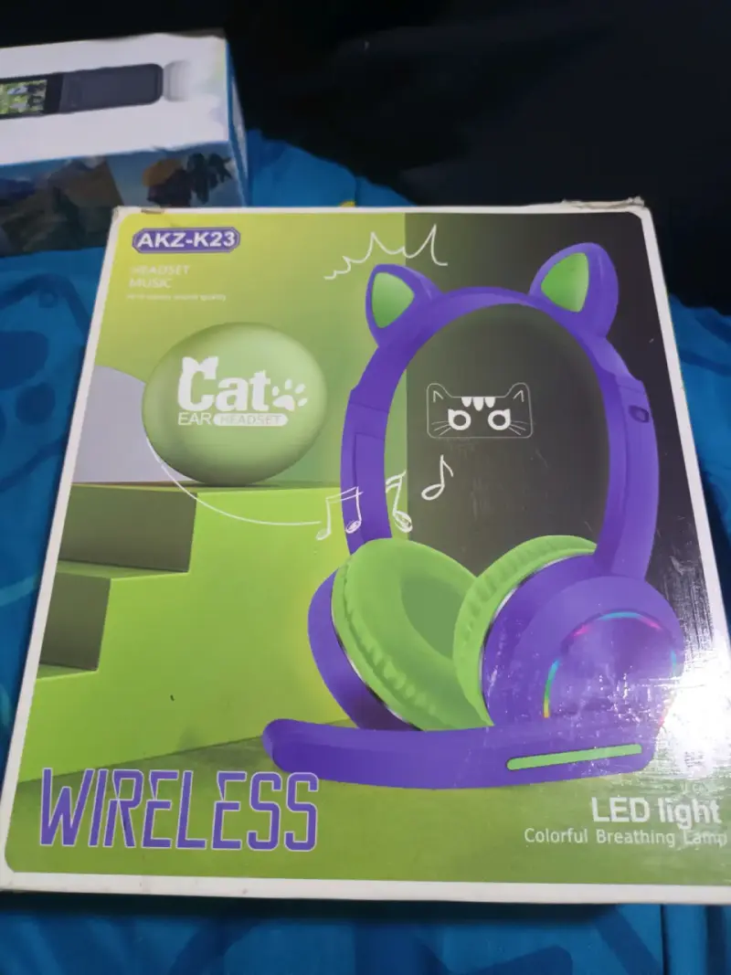 Audífonos inalámbricos orejas de gato