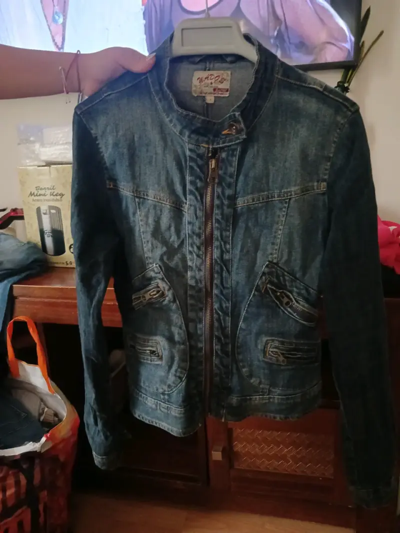 Chaqueta de mezclilla azul - 1