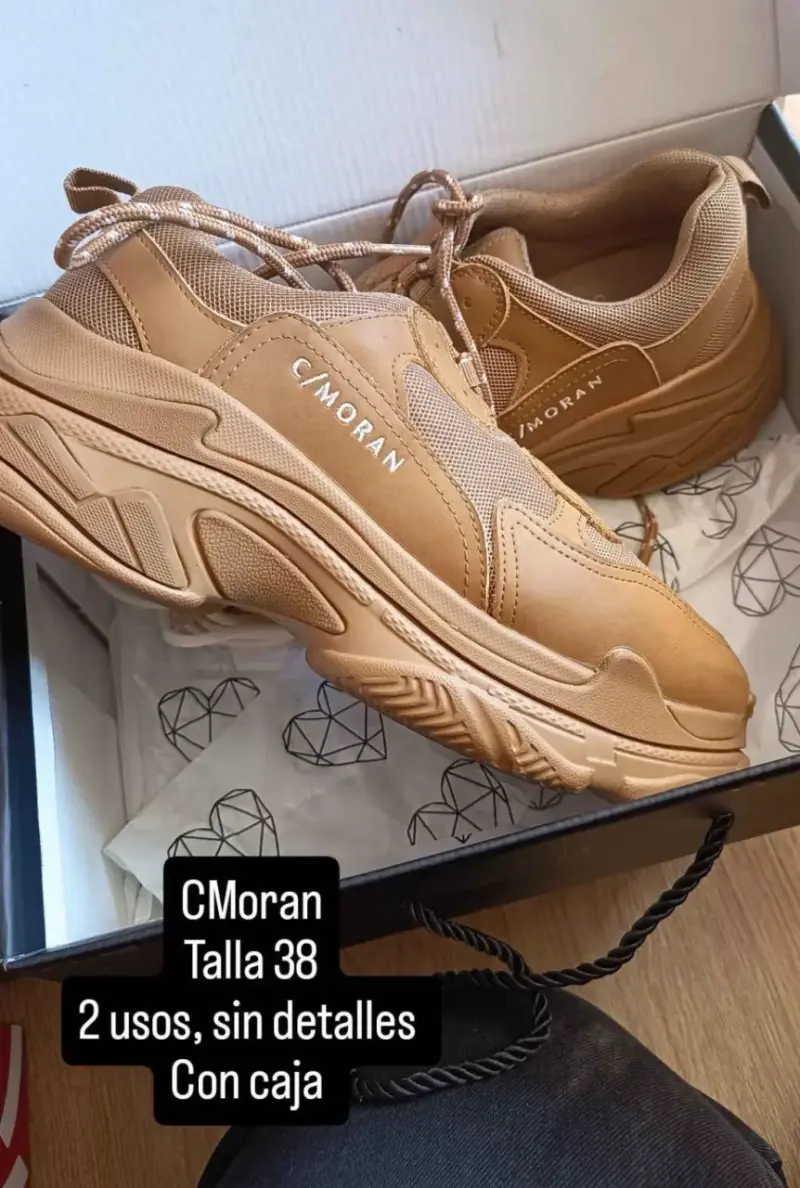 Zapatillas CMoran cafe talla 38