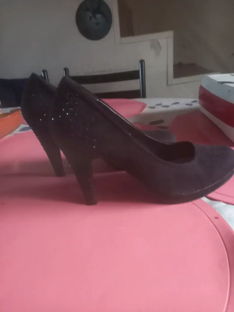 Zapatos de taco alto negro - 1