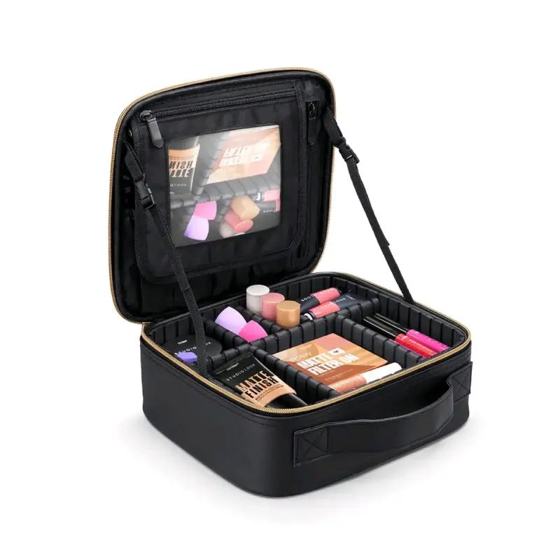 Maletín de maquillaje negro - 1