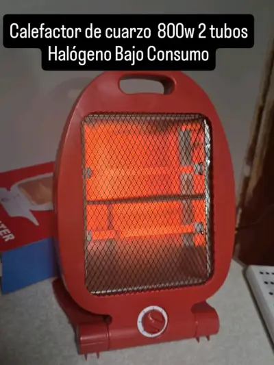 Calefactor de cuarzo 800W rojo - miniatura 1