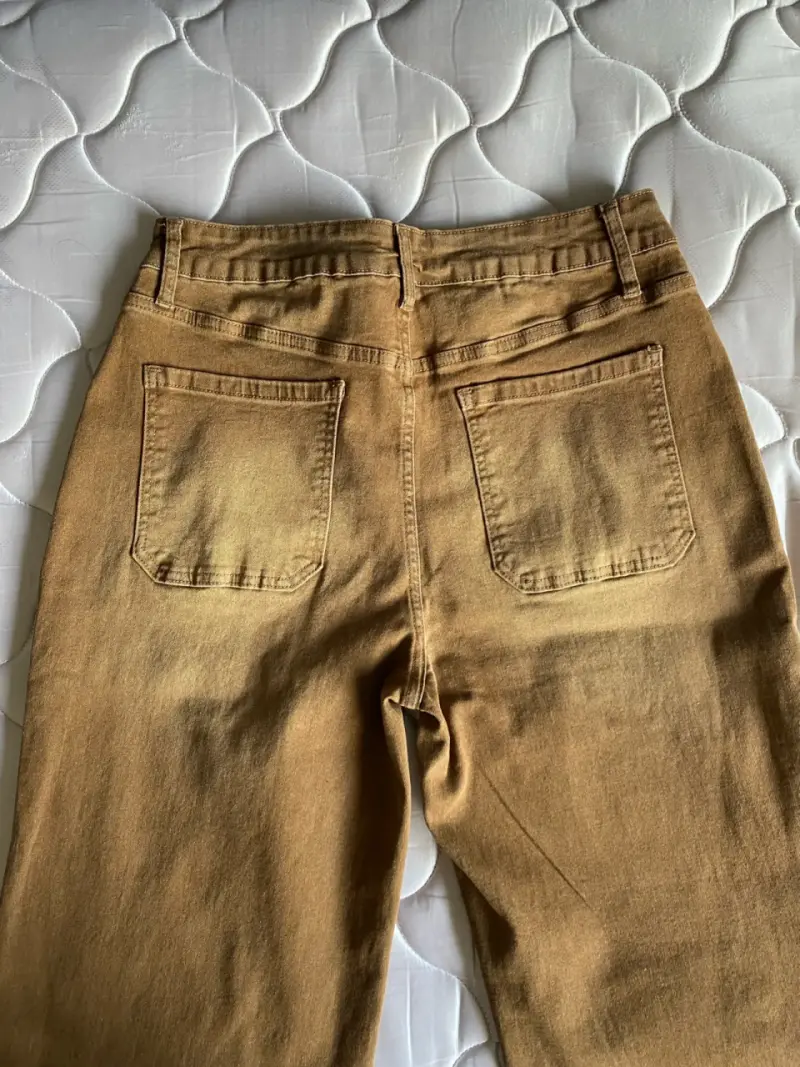 Pantalones café casuales - 2