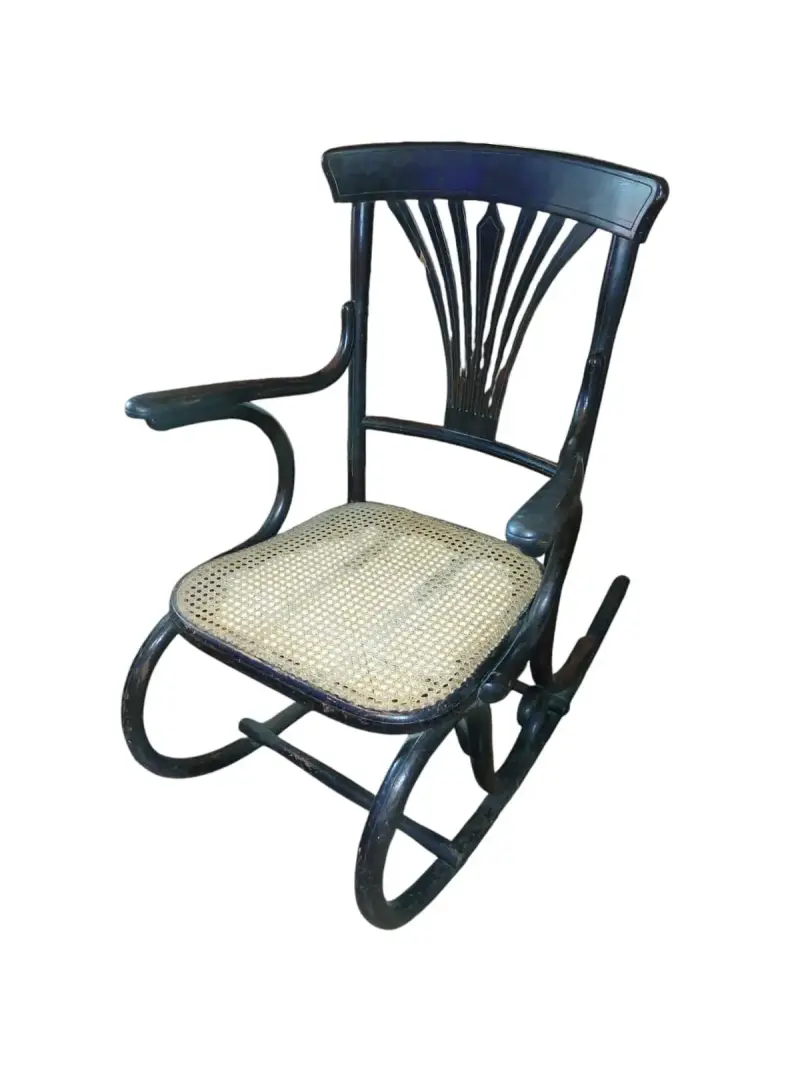 Silla mecedora de madera - 2