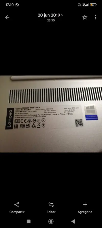 Laptop Lenovo Ideapad 330S-15IKB - miniatura 3