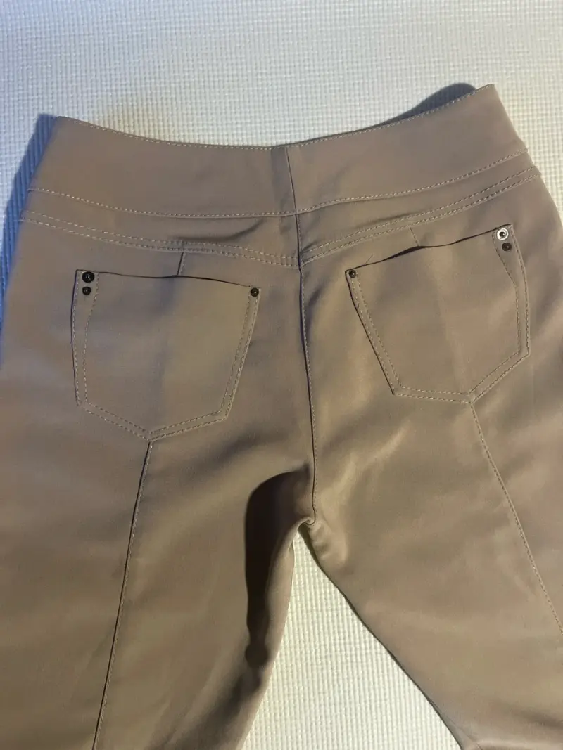 Pantalones beige de mujer - 4