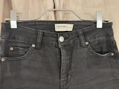 Jeans negros skinny Foster para mujer - miniatura 2