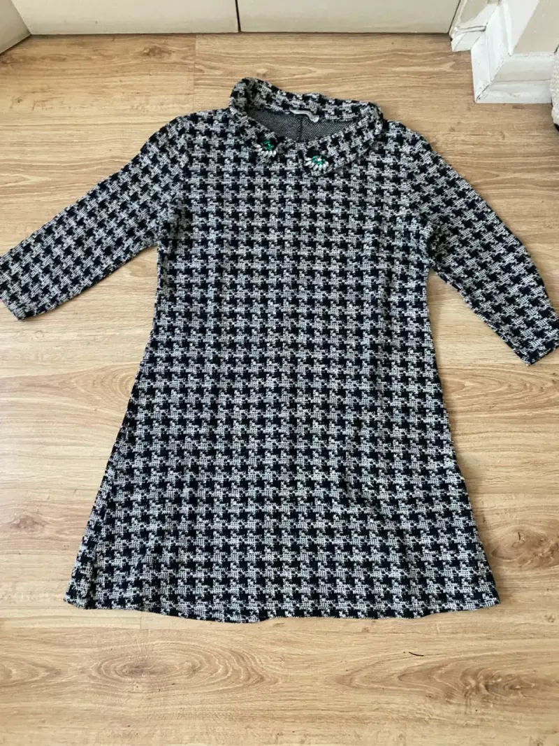 Vestido de tela Mango - 1