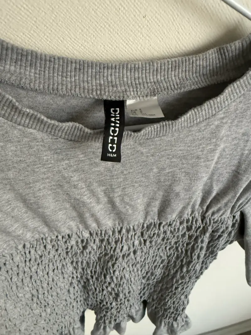 Polera gris texturizada mujer - 2