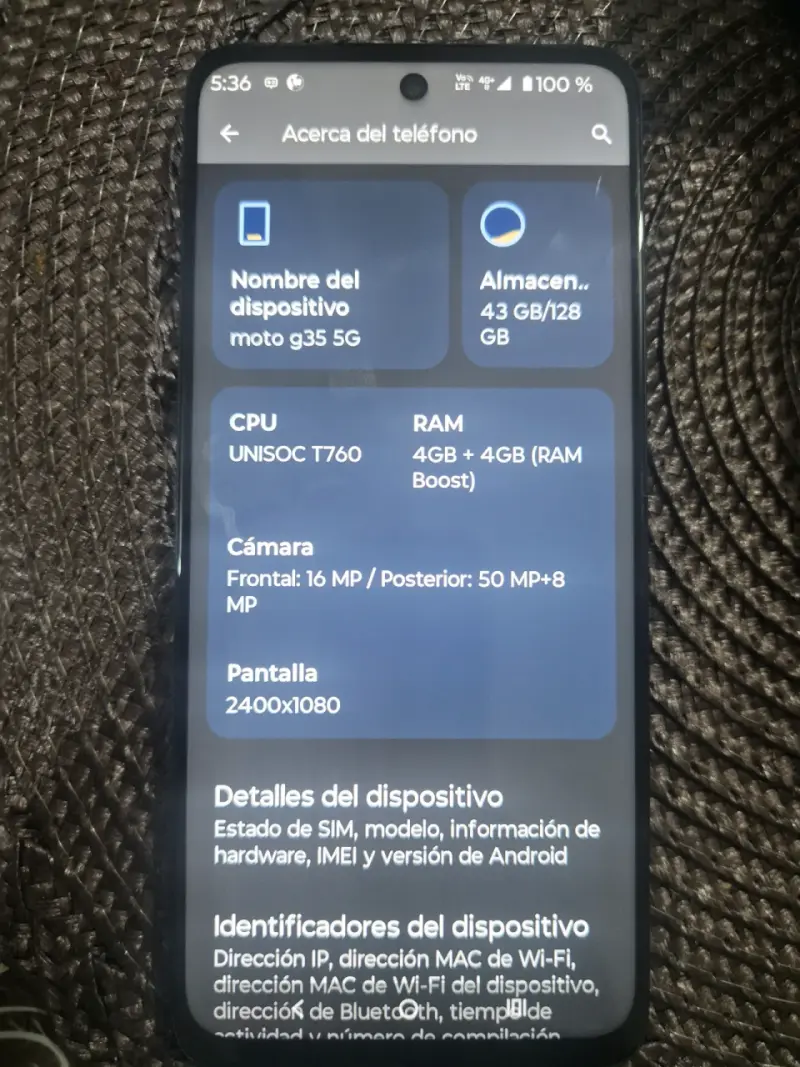 Smartphone Motorola Android - 5