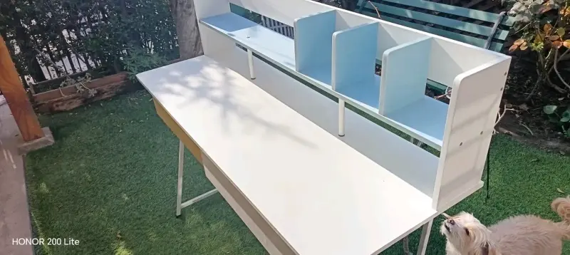 Escritorio con estantes y cajones - 2
