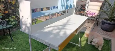 Escritorio con estantes y cajones - miniatura 4