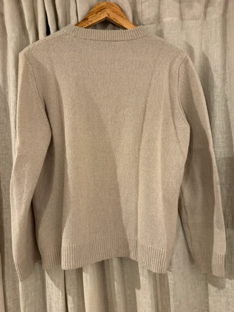 Sweater beige lana con cashmere Zara - 3