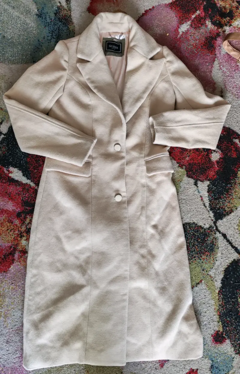 Abrigo largo beige talla s Guess - 3