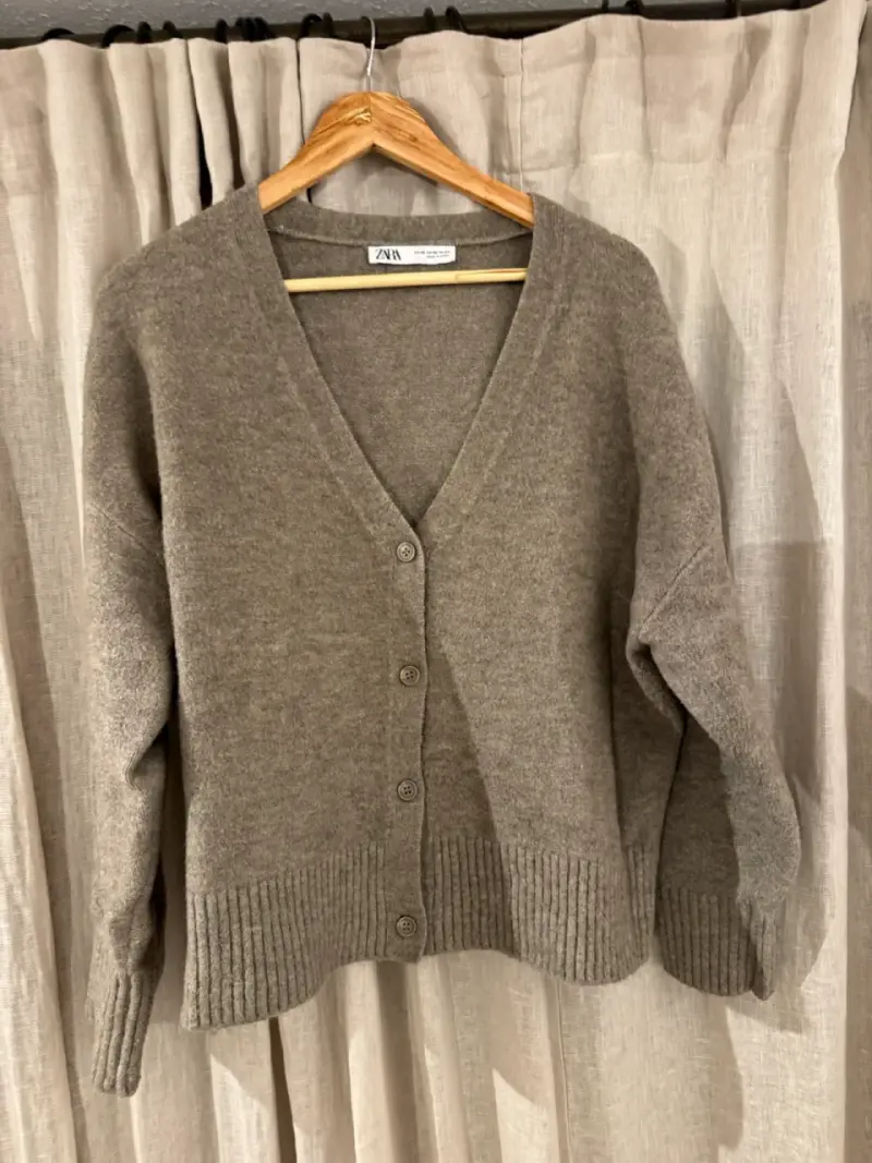 Chaleco con lana Zara beige - 1