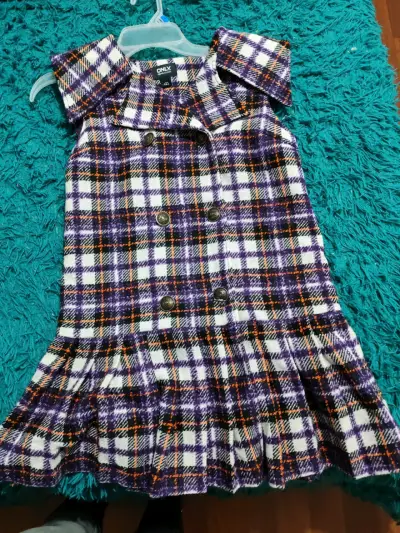 Vestido tipo Abrigo only sin mangas a cuadros - miniatura 1