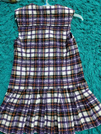 Vestido tipo Abrigo only sin mangas a cuadros - miniatura 2
