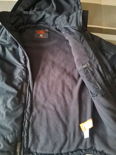 Parka azul con capucha Colloky talla 14 - miniatura 3