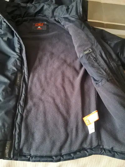 Parka azul con capucha Colloky talla 14 - miniatura 5