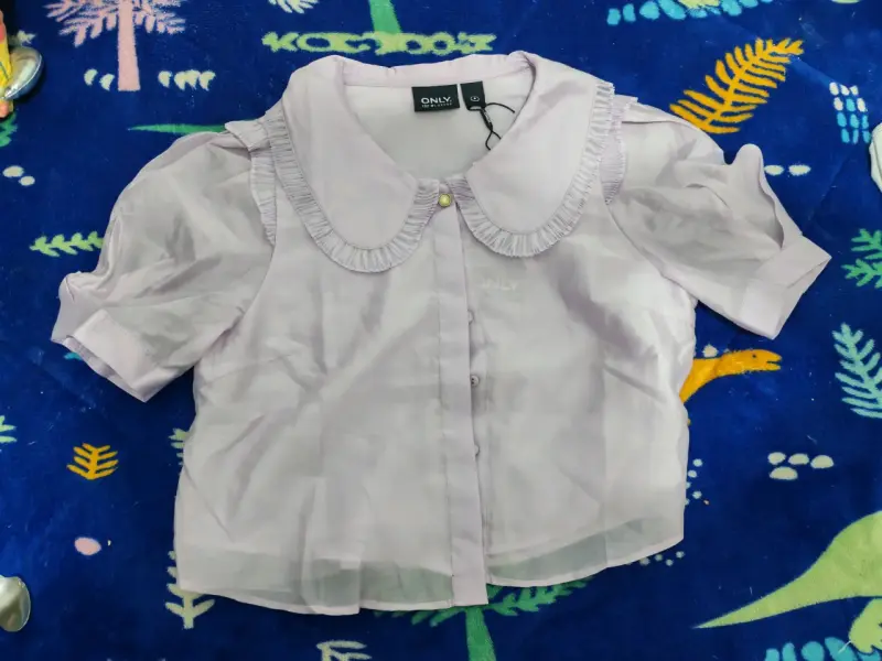 Blusa lila de manga corta only - 1