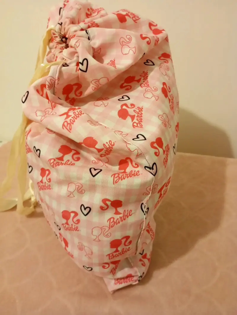 Bolsa de tela Barbie rosa - 2