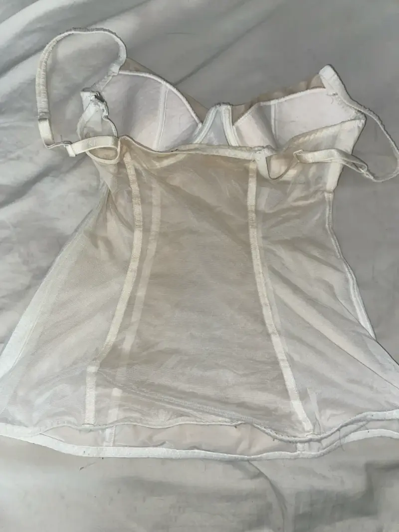 Corset blanco encaje - 3