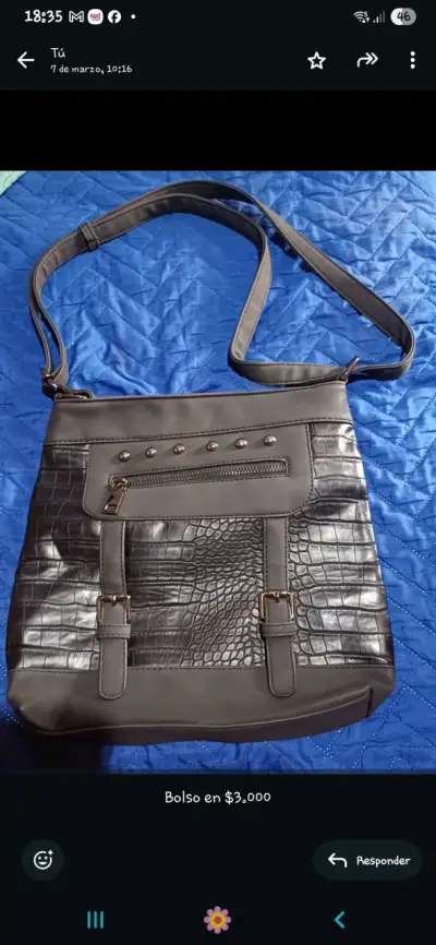 Bolso negro de mujer - miniatura 1
