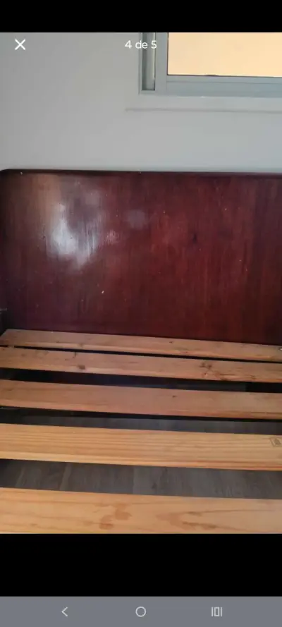 Cama individual de madera 1.5 plazas. - miniatura 3