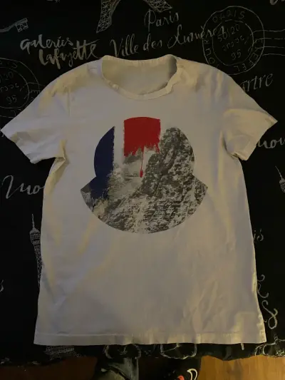 Polera blanca Moncler - miniatura 1
