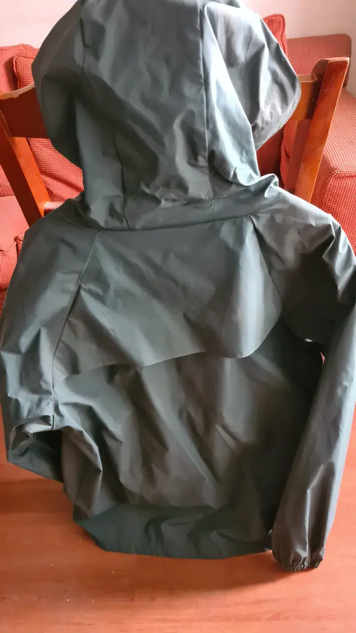 Chaqueta impermeable verde oliva DOITE talla M - 5