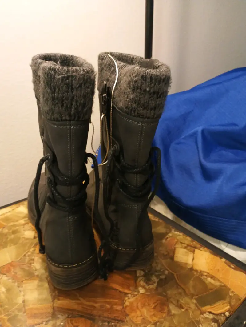 Botas marrones de cuero marca rieker - 3