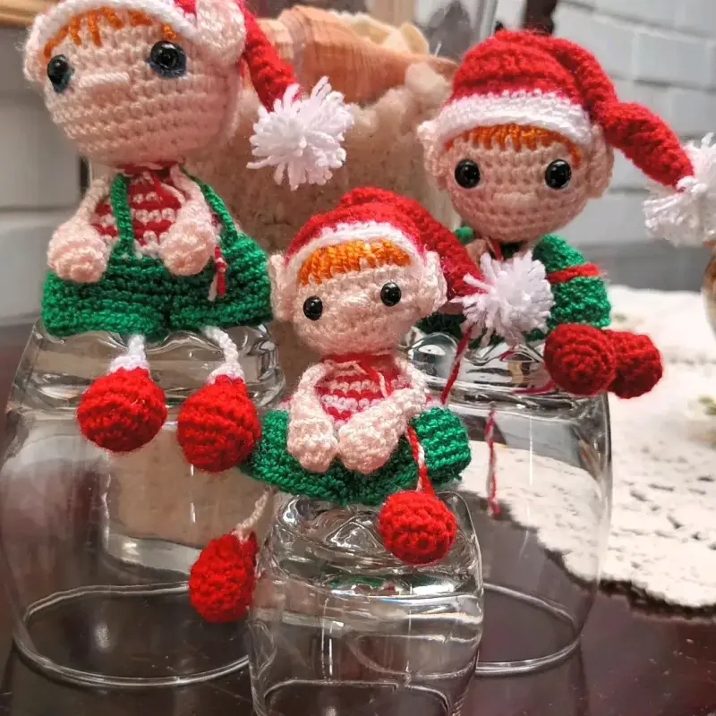Muñecos tejidos navideños - 2