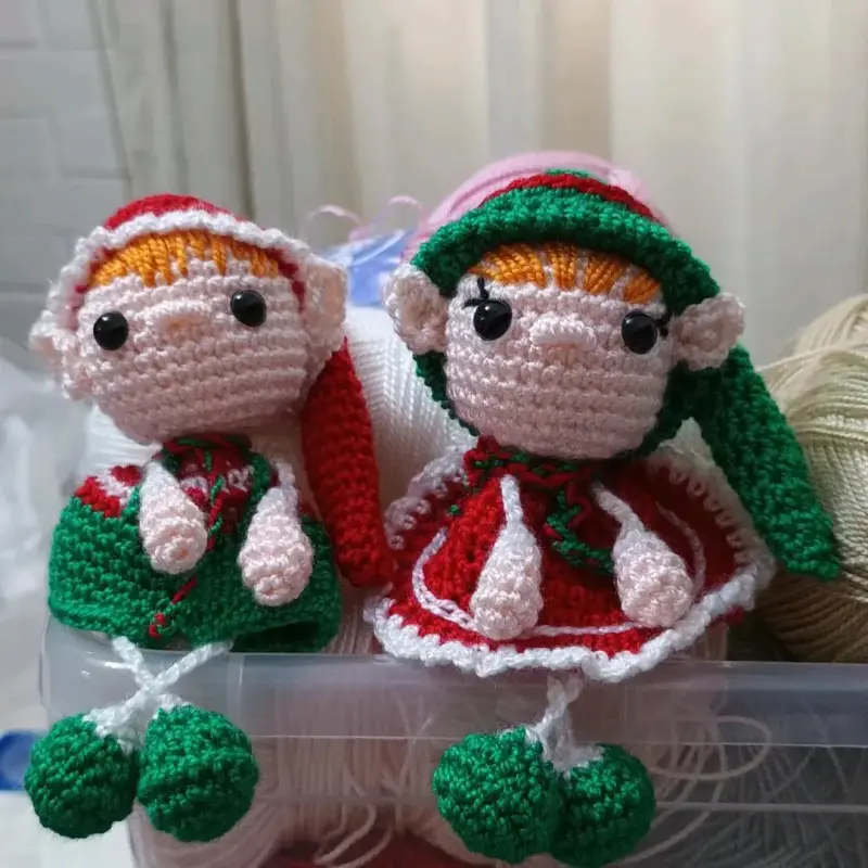 Muñecos tejidos navideños - 5
