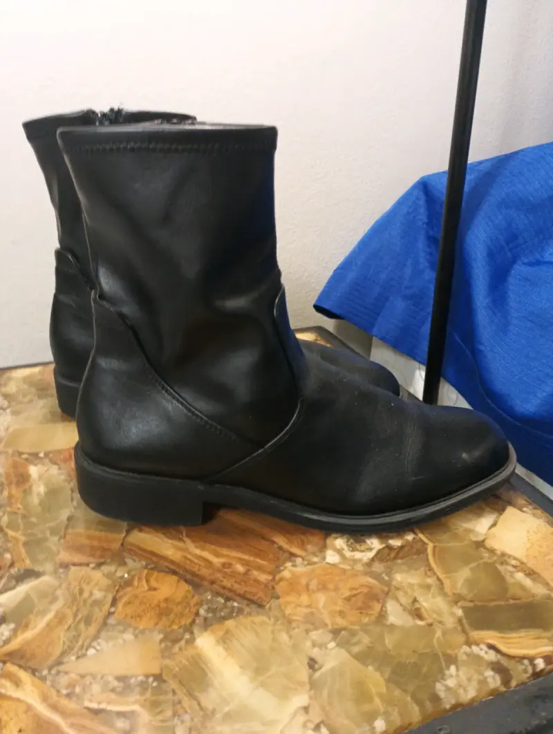 Botines negros de cuero - 2