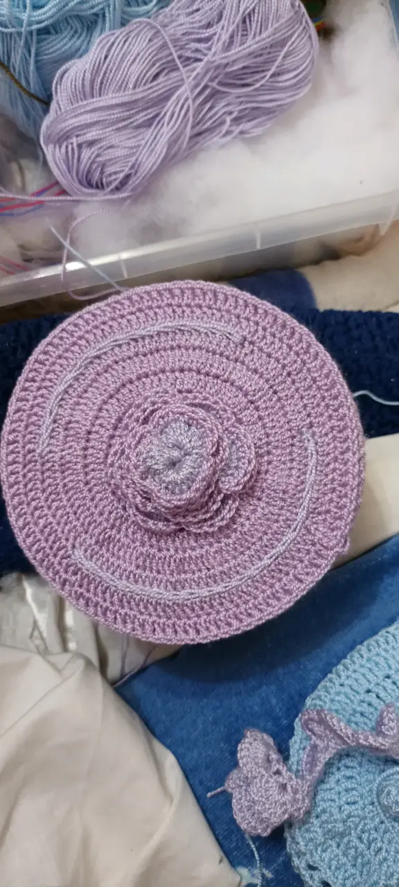 Cubre rollo de papel tejido a crochet - 2