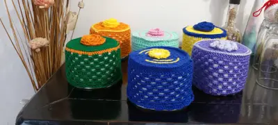 Cubre rollo de papel tejido a crochet - miniatura 6