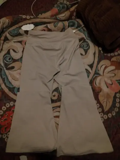Leggings beige con brillos - miniatura 2