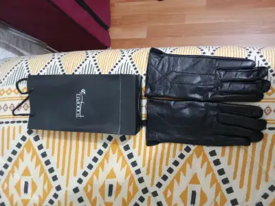 Guantes de cuero negros Todopiel - miniatura 1