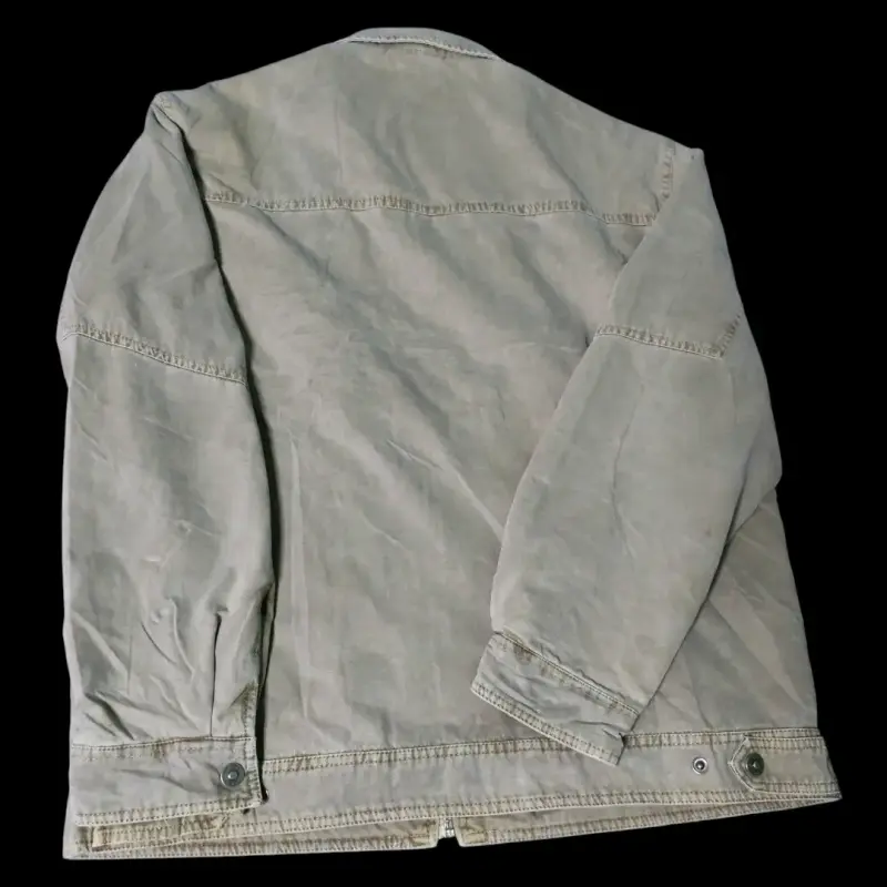 Chaqueta beige con cierre frontal - 2