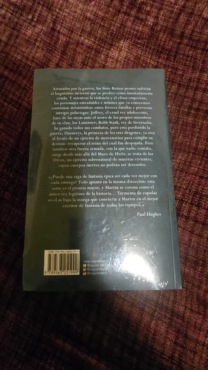 Libro Tormenta de Espadas sellado - 3