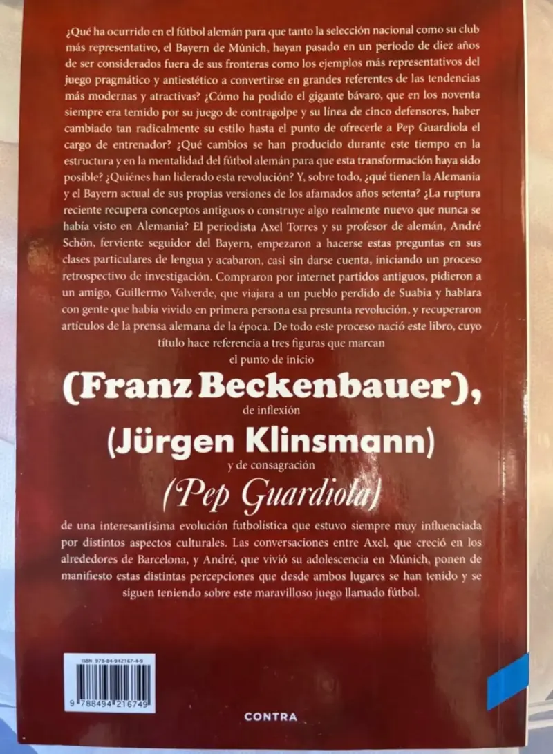 Libro 'Franz. Jürgen. Pep.' Axel Torres - 2