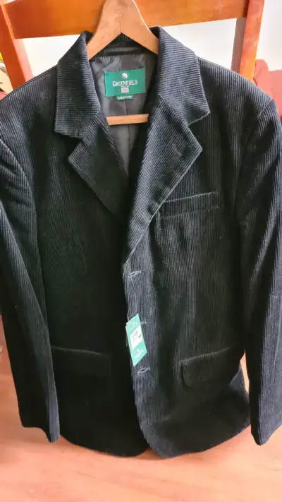 Chaqueta cotelé negro Greenfield muy buen estado - miniatura 1