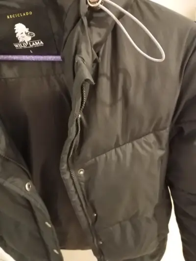 Parka negra con capucha Wild Lama - miniatura 3