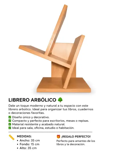 📚 LIBRERO ARBÓLICO – DISEÑO MODERNO Y FUNCIONAL - miniatura 2