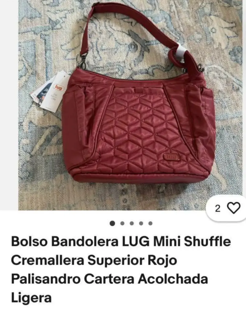 Cartera terracota marca Lug - 5