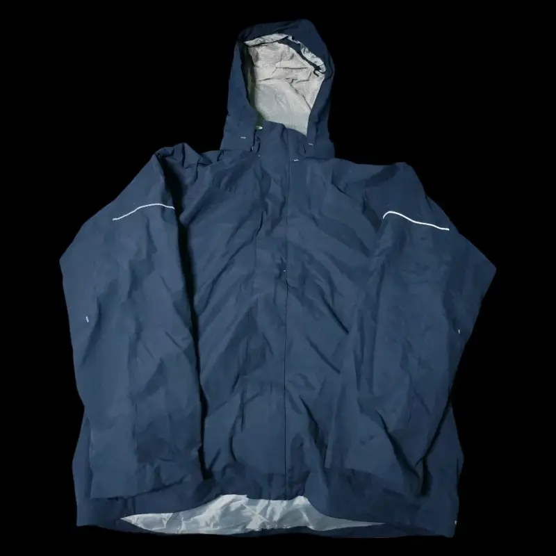 Chaqueta impermeable azul