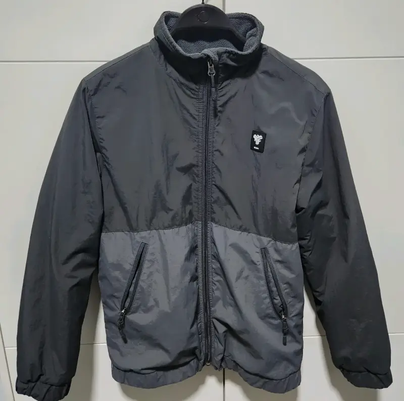 Chaqueta cortaviento gris oscuro - 1