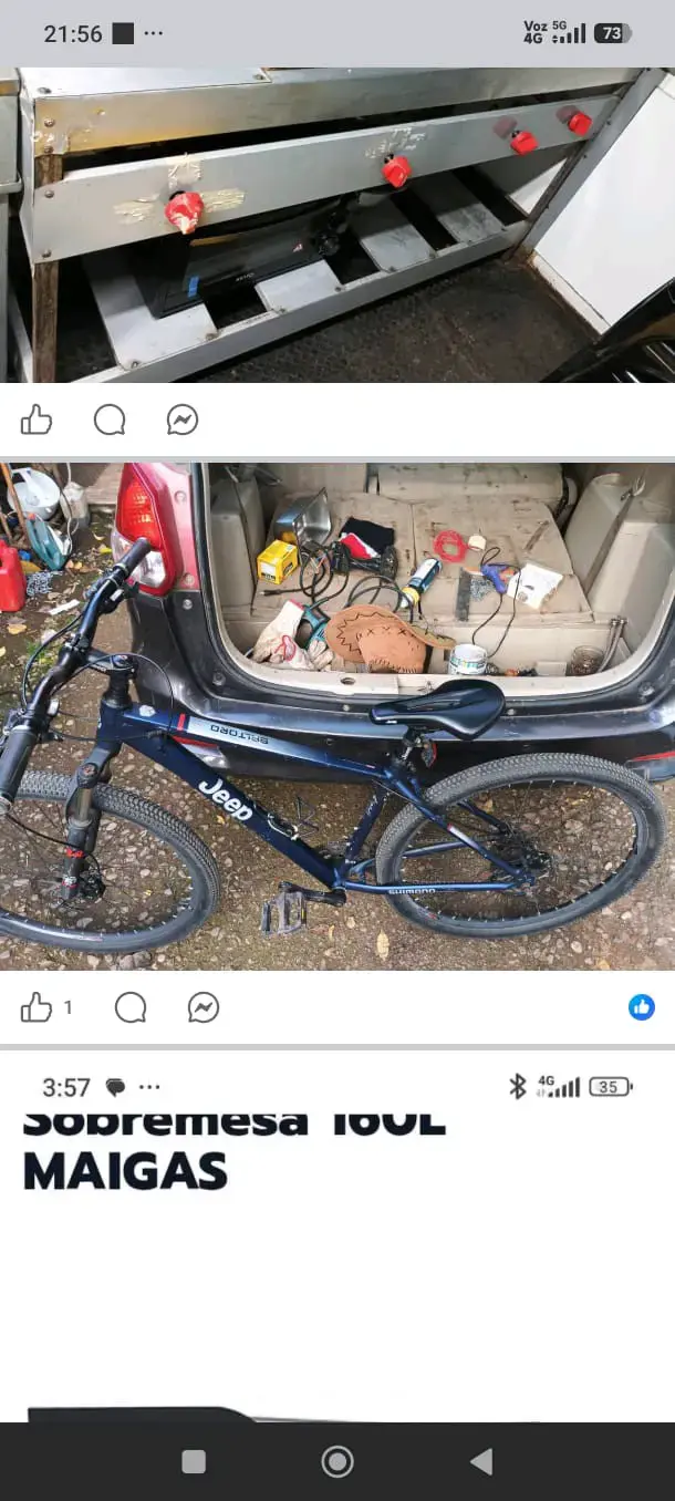 Bicicleta Jeep azul montaña - 2