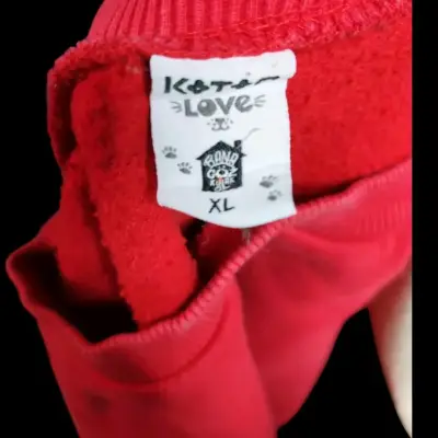 Polerón rojo unisex básico - miniatura 3