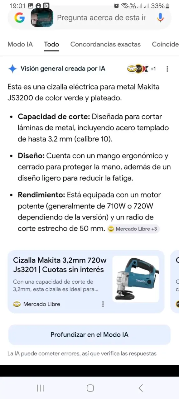 Zisaya  eléctrico Makita usado - 2